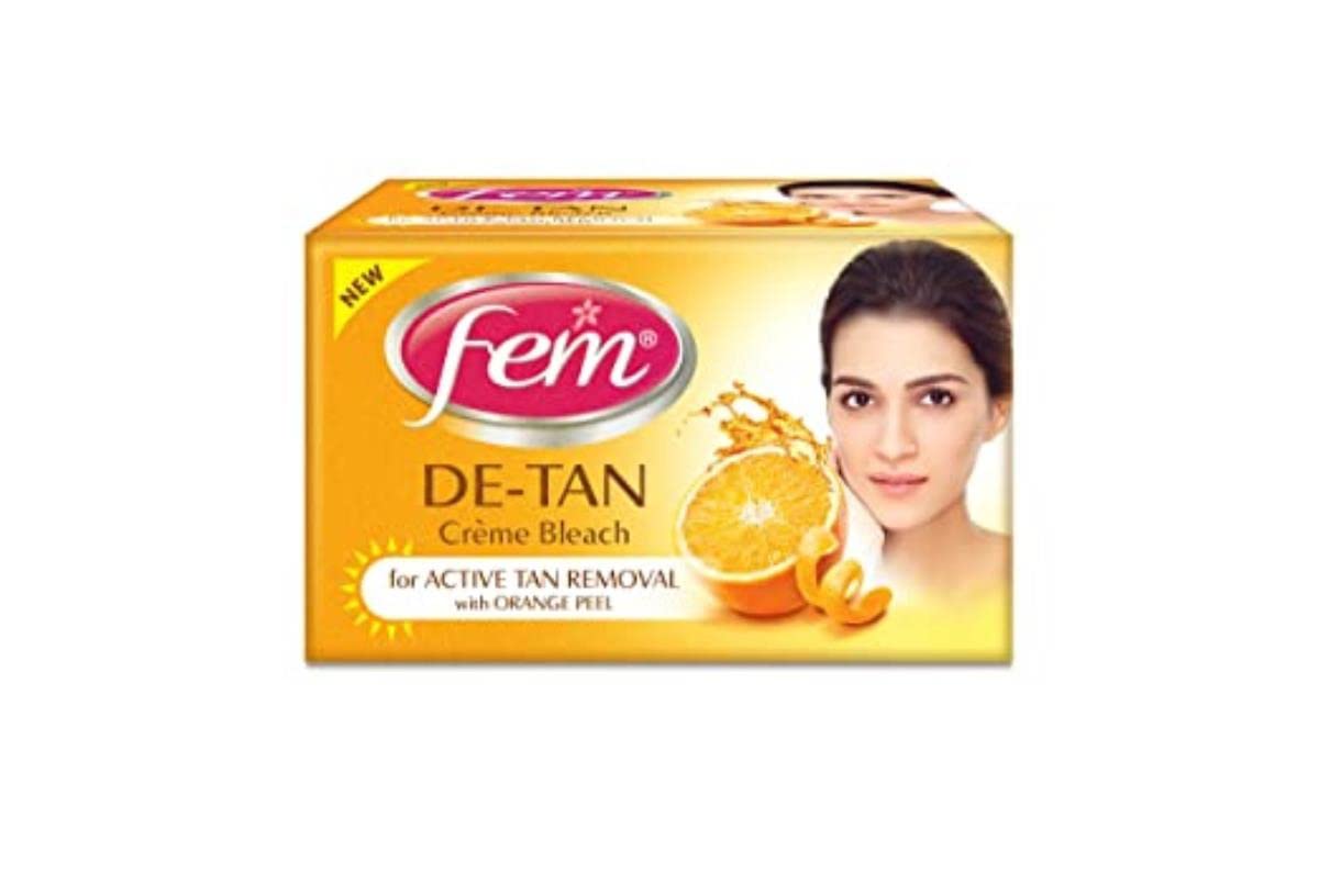 Fem De-tan Creme Bleach - 30g | For Active Tan Removal | Brightens Skin | Evens Skin Tone | Long Lasting Results | For All Skin Types-image-35