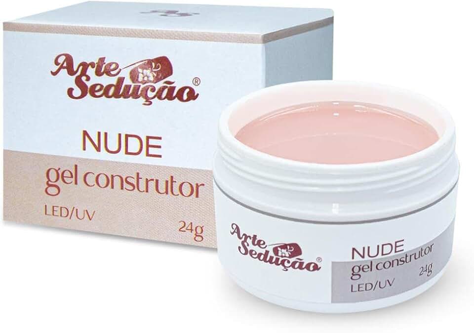 Gel para Unhas Arte Sedução Nude, 24g, Gel Construtor Alongamento de Unhas