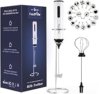 Vista 12 de MF05 Espumador de leche recargable con carga USB, máquina de espuma de mano con batidor de globo inoxidable para capuchino, café con leche, café a