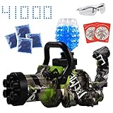 BincaBom Mini Gatling Gel Ball Blaster Electric Automatic Small M134 Splatter Boys Toys Gun, Water B