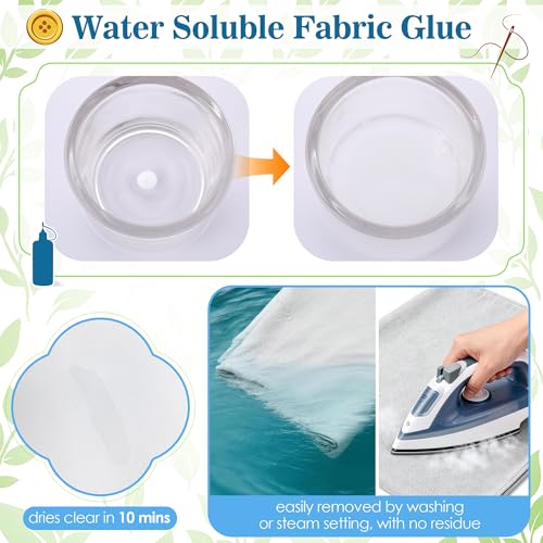 Fabric Glue Temporary Fabric Adhesive, 100ml/3.4oz, Water Soluble by ElaraBerry - Used condition - Image 4