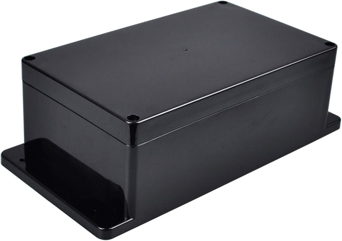 IP65 Plastic Project Box ABS Waterproof Electronic Enclosure Junction Box with Fixed Ear 7.8" x 4.7" x 3"