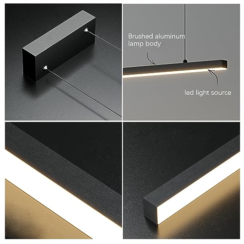 Chandelier lineal LED YangRy de iluminación uniforme y elegante 7