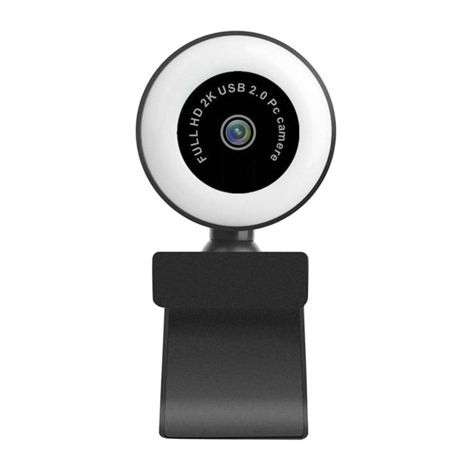 Mini 1080P/2K/5MP Webcam with Ring Fill Light and Mic 2k Fixed Focus | Webcams | Laptop & Desktop Accessories-image-24