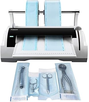 EAGLEG Medical Thermal Sealer, Dental Sterilization Bag Sealer, Medical Thermal Sealer with Maximum Sealing Width 300mm, Laboratory Disinfection Bag Packaging Machine for Dental, Clinic