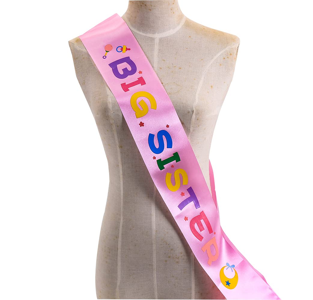Bodhi2000® Satin-Schärpe Für Babyparty – 'Big Sister To Be' In Rosa