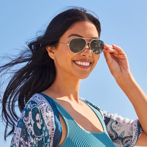 Image of Shady Rays Aviator Tangle Free - Polarized Womens Sunglasses