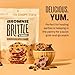 Brownie Brittle – Chocolate Chip Blondie Thin and Crispy Sweet Snacks (Pack of 6, 5 oz), Rich Gourmet Brownie Bites Dessert