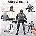 Soulchen Special Forces Army Men Soldiers Toy Figure Set, 15 Piece Military Toy Include Army Swat Combo, Zombie Man, Police Dog and Barricade, Military Gift with Weapon for Kid Boys
