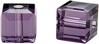Vista 9 de 50 piezas Adabele cuentas austriacas de 6 mm de cristal facetado en cubo amatista sueltas, compatibles con cristales Swarovski Preciosa 5601 SSC611
