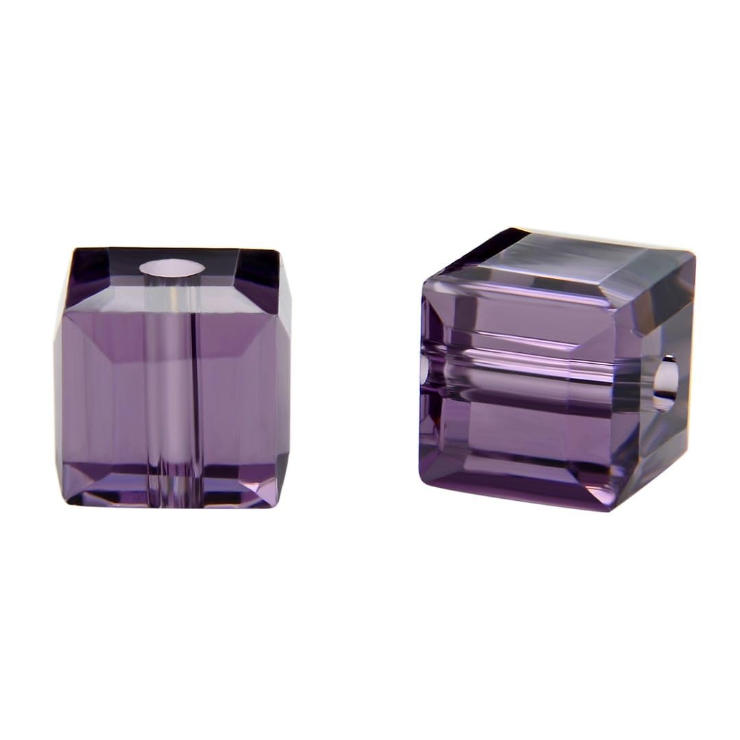 24 perline di cristallo Adabele austriaco 4 mm (0,16 pollici) viola velluto compatibile con cristalli Swarovski Preciosa 5601 SSC427