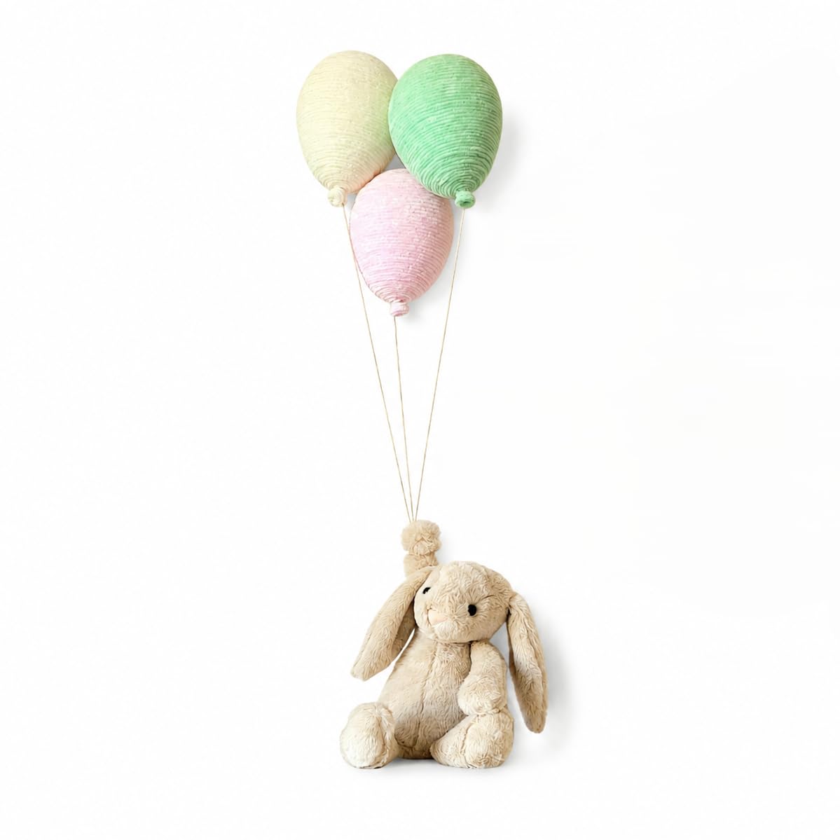 Flying Bunny and Balloons Hanging Nursery Decor | Baby Mobile | Kids Wall Hanging Decor | Baby Mobile | Boho Decor | Baby Shower Decor | Gift for Kids