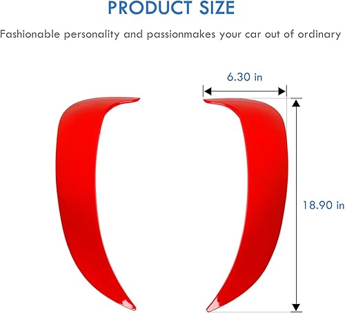 Miniatura 12 de JWWY Cubierta para guardabarros laterales de puerta delantera, rejilla de ventilación para Dodge Charger 2011-2024, accesorios exteriores de fibra