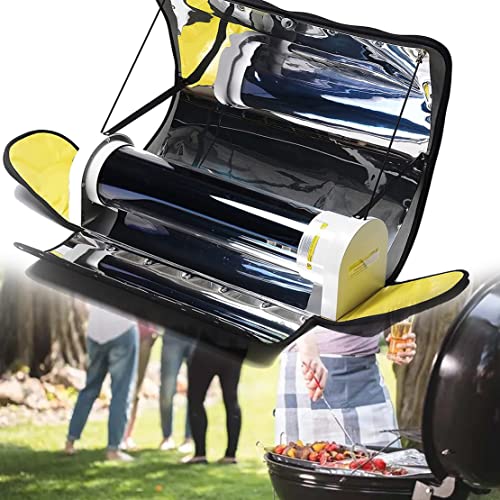 Parrilla portátil para barbacoa, cocina solar y horno, estufa de camping al aire libre, parrilla plegable sin humo para 3-5 personas, ideal para barbacoa y cocina al aire libre