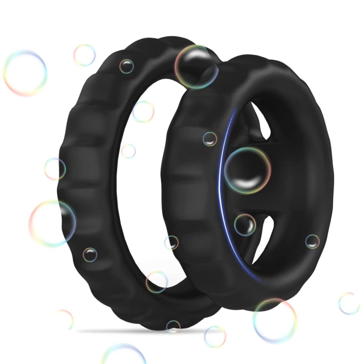 2023 Upgrade Cock Ring for Men Erection Silicone Cock Rings for Couple Penis Ring Sex Toy for Male Longer Harder Stronger Machine Sunglasses U11-6P-A18