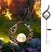 Homeimpro Garden Solar Lights Outdoor, Moon Crackle Glass Globe Stake Lights,Waterproof LED Lights for Garden,Lawn,Patio or Courtyard (Flower.)
