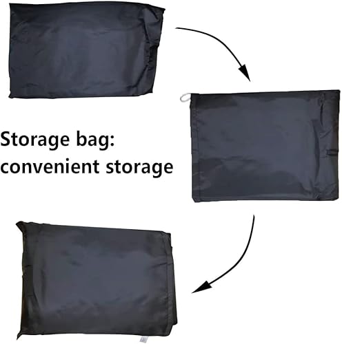 Miniatura 7 de Funda para motocicleta impermeable, a prueba de viento, al aire libre, a prueba de polvo, protección para todo tipo de clima, agujeros de bloqueo