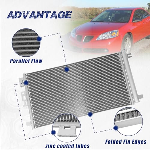 Image of Air Conditioning A /C Condenser Compatible with Chevrolet Malibu /Pontiac G6 / Saturn Aura # 3279, 15777890, 22704208, 20820058