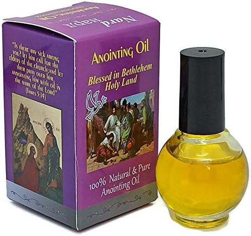 Miniatura 2 de Aceite puro de unción bendecido en Belén de Tierra Santa 100% natural dulce Nard 0.3 fl oz (.34 fl. oz.)
