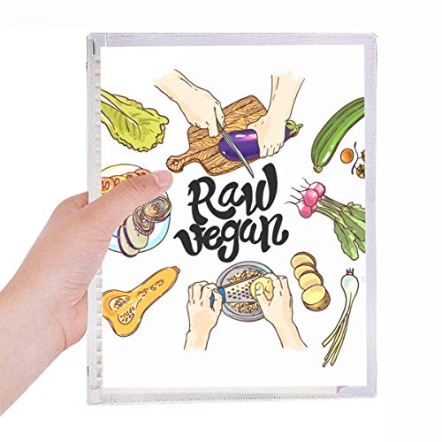 Carnet de notes en spirale végétaliennes et légumes pour organiser vos idées