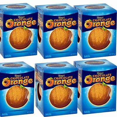 Terry Chocolate Orange Milk 157g (Pack of 6) | Classic Chocolate Treat with a Zesty Orange Twist | Segmented for Easy Snacking | Perfect for Any Occasion