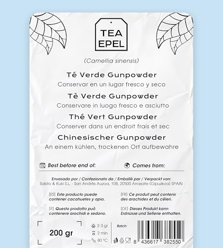 Miniatura 5 de Te Verde Gunpowder 200g - Te Verde Para Adelgazar - Te A Granel - Infusión De Hierbas - Propiedades Naturales 200 Gr, Té Verde Gunpowder