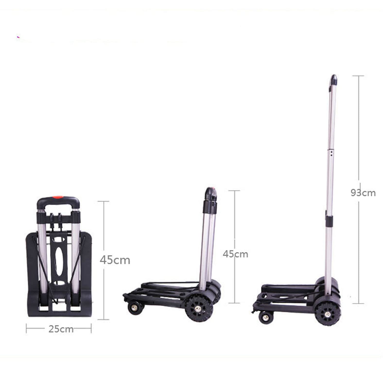 Camion à quatre roues pliable de chariot à plate-forme en acier résistant de 300
