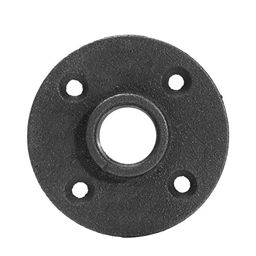 EsportsMJJ 10Pcs 3/4 Pulgadas De Hierro Maleable Piso Brida De Acero Tubería De Hierro Montaje En Pared