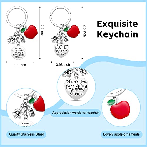 Uarehiby 251 18 Pcs Teacher Appreciation Gifts In Bulk,6 Styles Makeup Bags For Women,Teacher'S Day Keychain,Thank You Teacher Christmas Gifts thumb #3