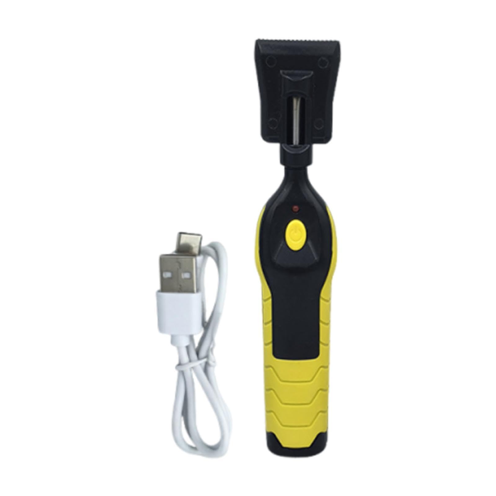 Penna Elettrica Floor Repair Kit Strumento Versatile Crevice Repair Tool Chips Removibile Riscaldamento Usb in Pp Adatta per Riparazione Mobili Pavime, Giallo