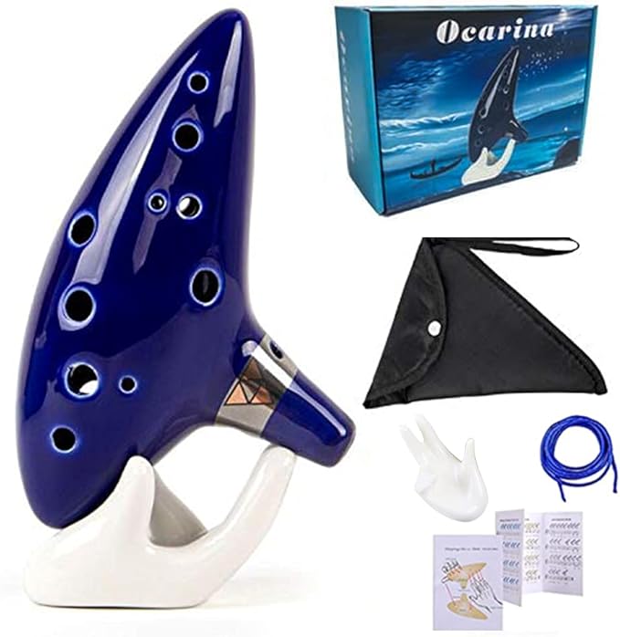 Ocarina In Fischform - Leichtes Keramik-Instrument Für Anfänger Und Kinder
