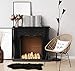 Creative Co-Op Victorian Fireplace Mantel, Black