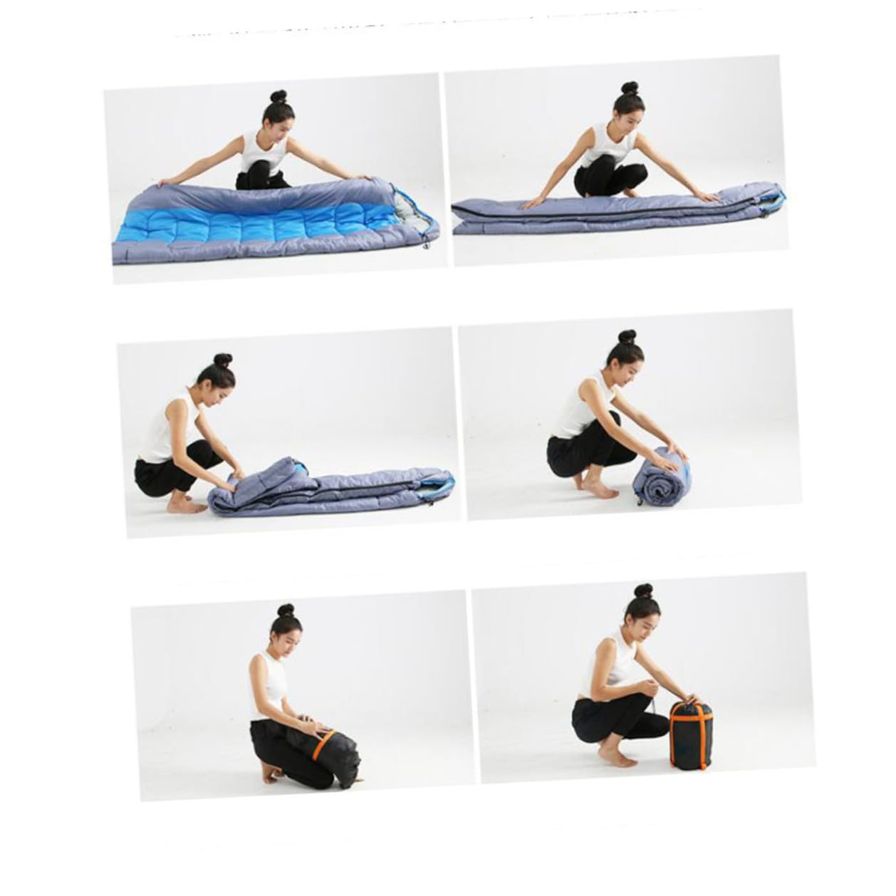 Toyvian Saco de Dormir para Acampar Exterior y Adultos Material Ligero Invierno para Camping Clima Frío