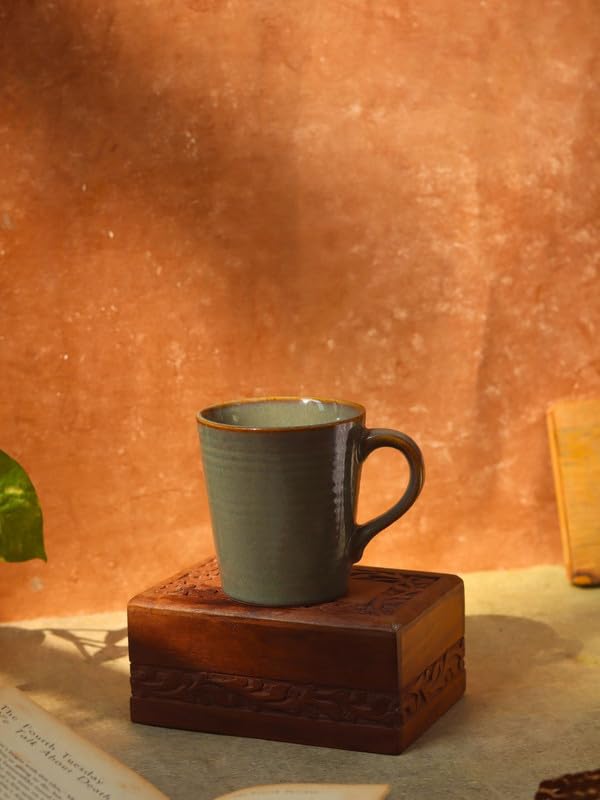 Image of WEAVING HOMES Coffee Mug (WEAVING HOMES Olive Coffee Mug)