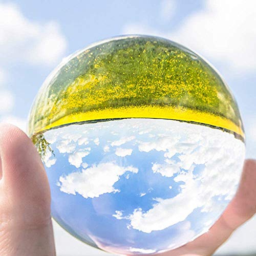水晶玉 水晶球 無色透明 人工 溶錬 宙玉撮影 開運祈願インテリア 風水グッズ 話題の水晶玉撮影 クリスタルボール 撮影K9クリスタル球ボール 30-80mm (透明, 50mm)