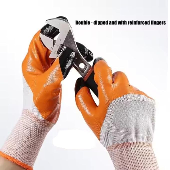 Image of Multipurpose Nylon Anti Cut PU Nitrile Coating Work Safety Gloves (Tig-orgPair2)