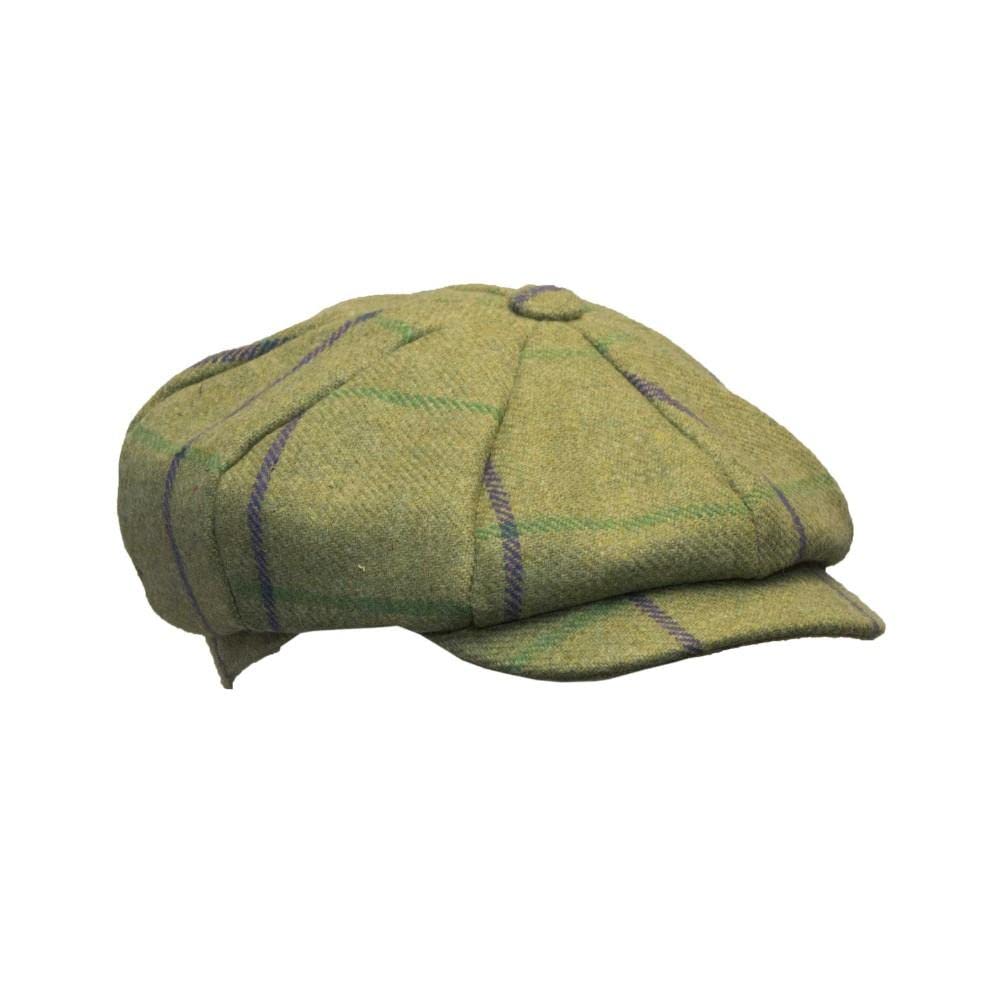 Walker And Hawkes Women's Purple Stripes - Derby Tweed Charlotte Baker Boy Cap - Purple Stripe - M (58Cm)