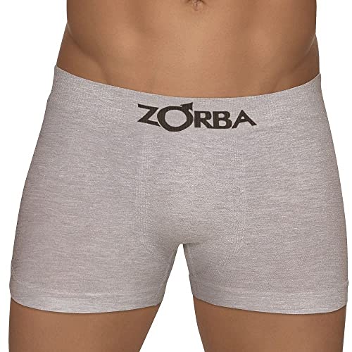 Kit 6 Cuecas Zorba Boxer sem Costura Algodão 781 Mescla - G
