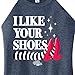 HYBRID APPAREL - The Wizard of Oz - I Like Your Shoes - Juniors High Neck Tank Top - Size Small Heather Blue