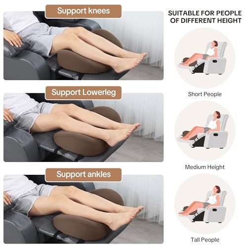 ROYALAY Recliner Foot Rest Cushion with Adjustable Strap, Memory Foam Recliner Leg Rest Pillow, Breathable Foot Pillow with Removable Cover, Recliners Accessories by ROYALAY - Used condition - Image 5