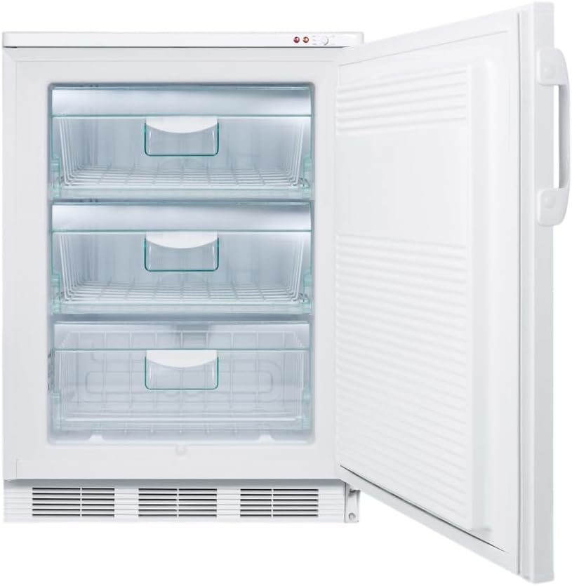 Accucold 24” Freezer, 3.2 cu.ft. Capacity, Undercounter, Built-in, -25°C Storage, Medical,Vaccine, White - VT65MLBIMED