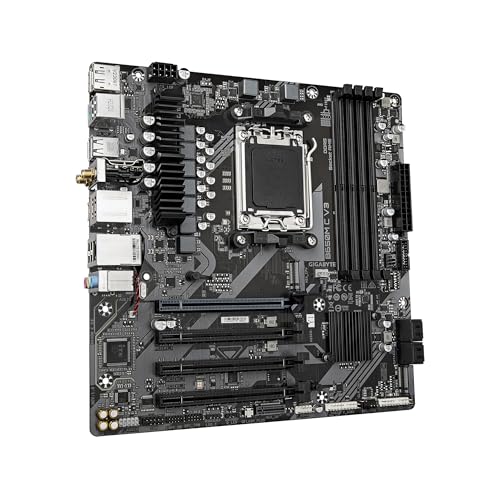 Image of GIGABYTE B650M C V3 (rev. 1.0) AMD AM5 mATX Motherboard, Support Ryzen 9000 /8000 /7000 Series, DDR5, 5+2+2 Power Stages, 1x M.2, PCIe 4.0, USB-C 3.2 Gen 1, WIFI6, GbE, EZ-Latch, Q-Flash, RGB Fusion