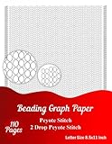 Beading Graph Paper: 2 Drop Peyote Stitch Graph Paper to create your own Beadwork Designs