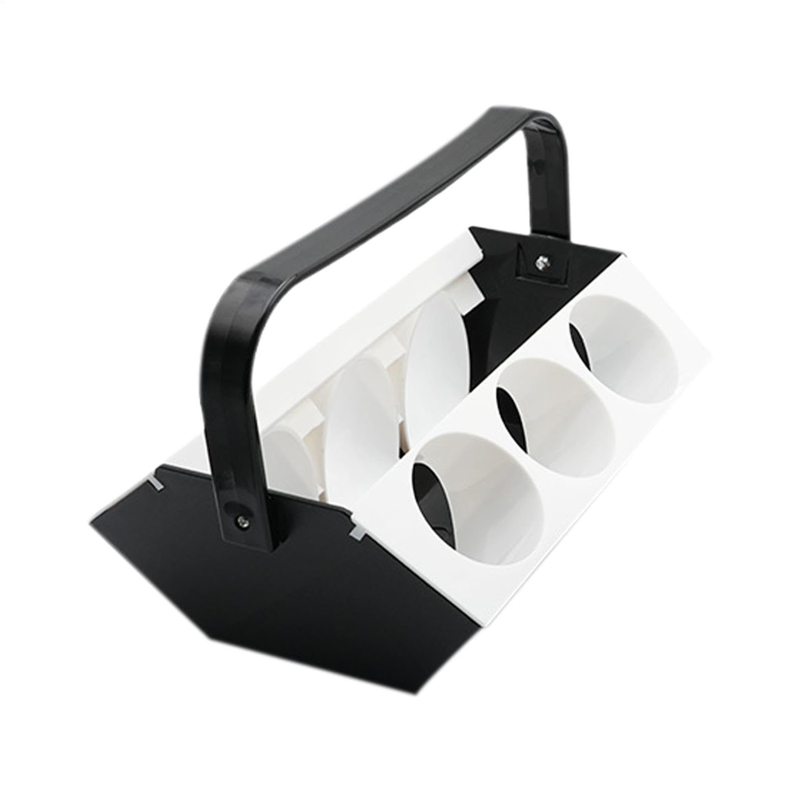 Generisch Porte-gobelet portable avec poignée - Récipient à boissons avec compartiment isotherme - Organiseur de boissons à 6 compartiments - Pour extérieur, voyage, camping, pique-nique, randonnée