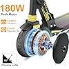 Aolorozo E200 Electric Scooter for Kids Ages 6-12 & Teens,180w Motor,12 MPH 12-Mile Range,Foldable Commuter Scooter with 8" All-Terrain Tires,220 lbs Capacity,LED Colorful Lights & Adjustable Height #2