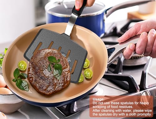 Image of Mixed 5 Piece Silicone Spatula Set,No-Melt Handle and Blade