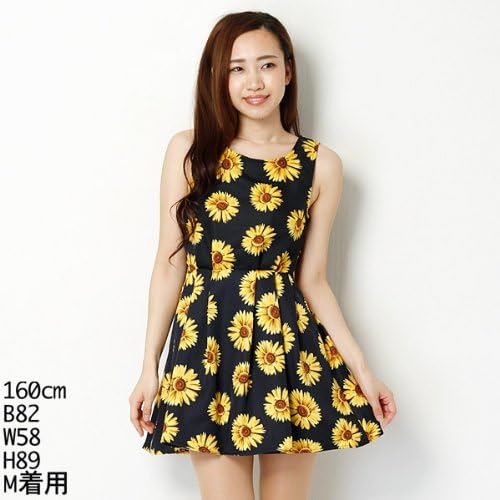 Amazon Co Jp イング Ingni ワンピース ヒマワリ柄ノースリop コン2 M 服 ファッション小物 Amazon Co Jp イング Ingni ワンピース ヒマワリ柄ノースリop コン2 M 服 ファッション小物