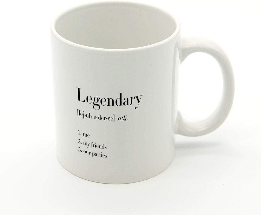 Black and White English Letter Coffee Cup Creative Gift Ceramic Mug L