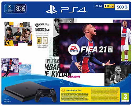 PS4 Slim 500 Go + Fifa 21 Neuf - vue 4