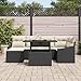Solivagant Garten-Sofa-Set mit Kissen mit Speicher 7 pcs Schwarz und Creme, Möbel,Gartenmöbel,Gartensit... 64.2 kg-3357770